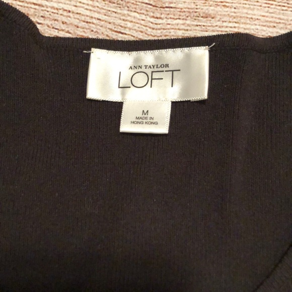 Loft black beaded cardigan size medium - Picture 3 of 4